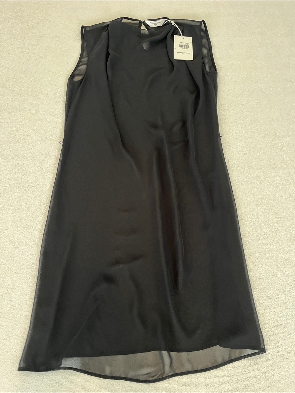 AMANDA UPRICHARD NEW WITH TAGS BLACK SHEER DRESS. Size small.
